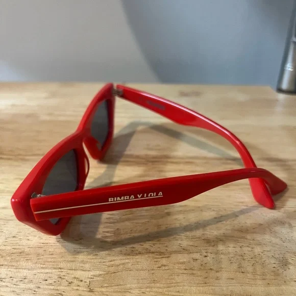 Bimba y Lola Red Cat Eye Glasses - Picture 3 of 6